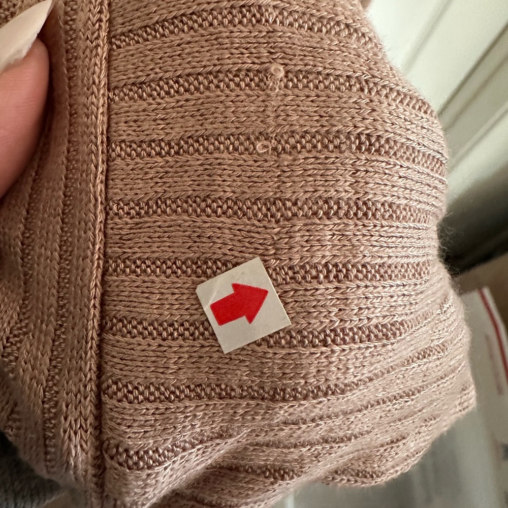 Nordstrom Ribbed Tan Neutral Robe - Picture 6 of 6